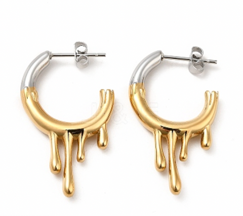 Drippy Hoop Earrings