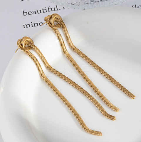 Gold Knot Earrings