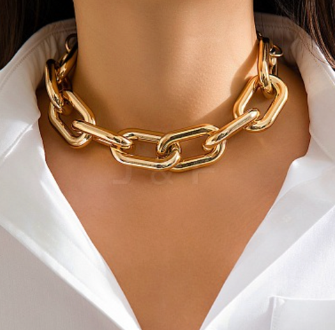 Jumbo Paperclip Chain Necklace/Bag accesory