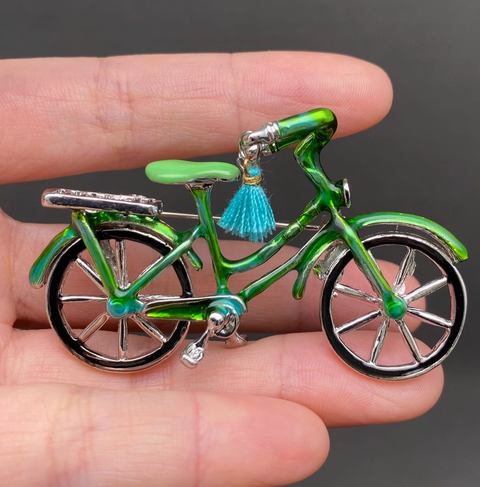 Bicycle brooch