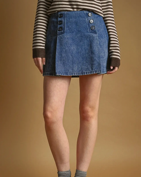 Sailor Denim Skirt