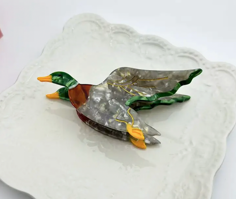 Duck Acetate Hair Clip