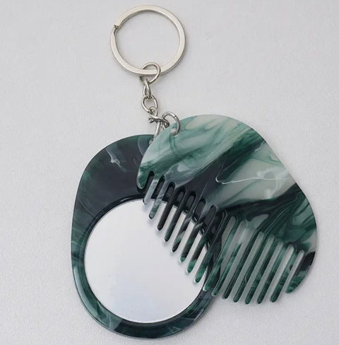 Pocket Comb & Mirror Keyring