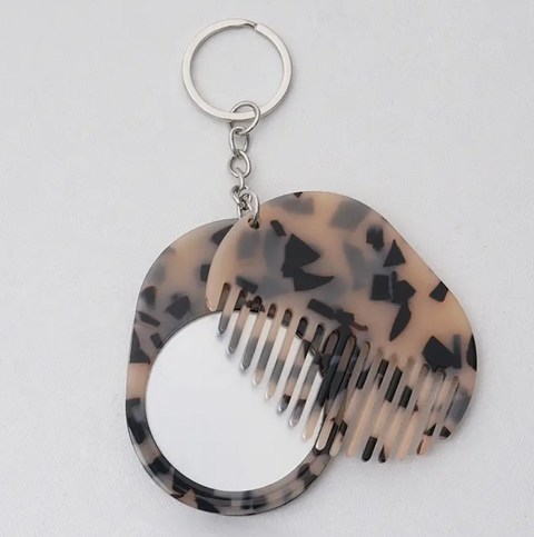 Pocket Comb & Mirror Keyring