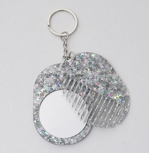 Pocket Comb & Mirror Keyring