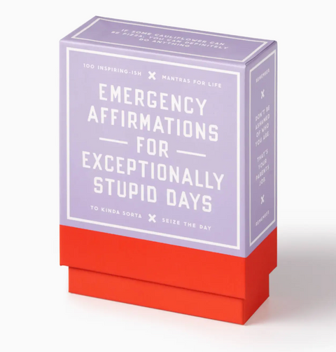Brass Monkey Emergency Affirmations Exceptionally Stupid Days Card Deck