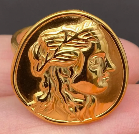 Female Portrait Ring