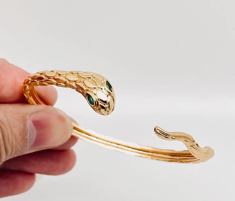 Green-Eyed Snake Bangle