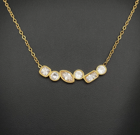 Sparkling Geometric Necklace