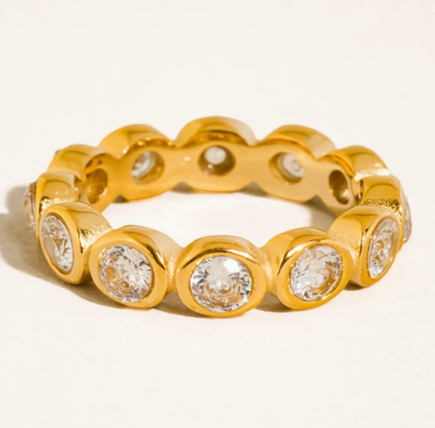 Lenna Diamond Bezel Eternity Ring