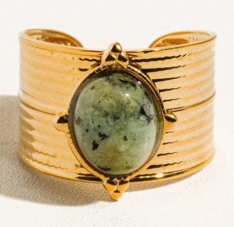 Oasis Stone Bold Adjustable Ring