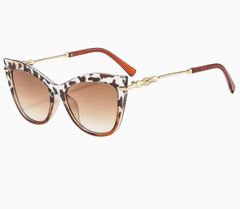 Cat-Eye Metal Sunglasses