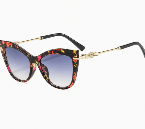 Cat-Eye Metal Sunglasses