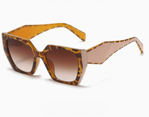 Cat-Eye Wide Sunglasses