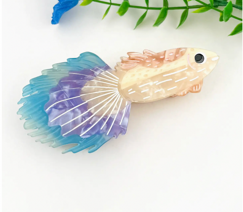 Betta Fish Hair Claw Clip