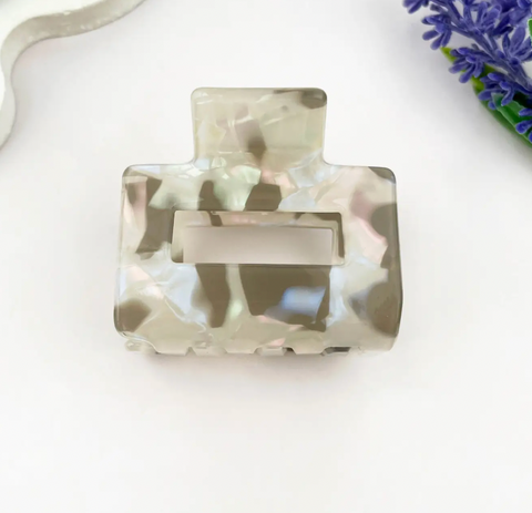 Minimal Hollow Square Simple Hair Claw Clip
