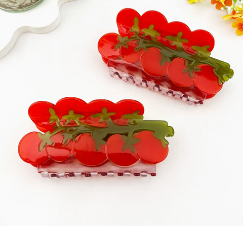 Cherry Tomato Hair Clip