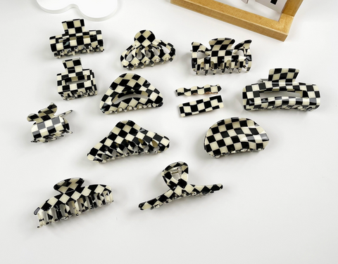 Checkered Claw Clip-Many Options
