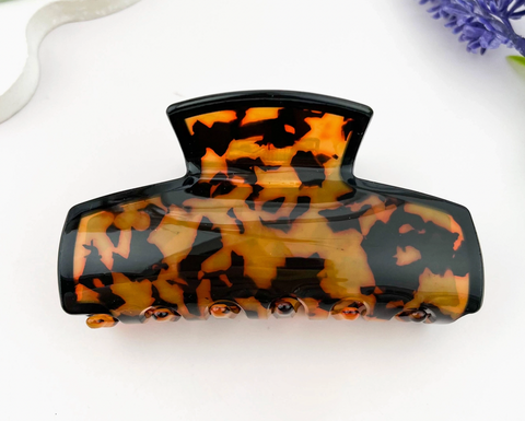 Squared Pattern Hair Claw Clip-Options