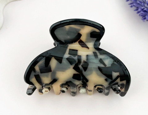 Round Small Pattern Hair Claw Clip-Options