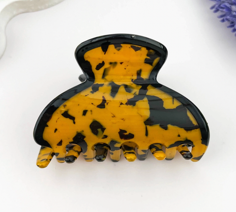 Round Small Pattern Hair Claw Clip-Options
