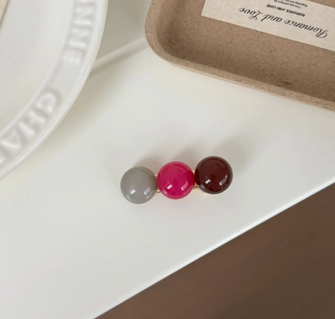 3-Bead Side Hair Clip