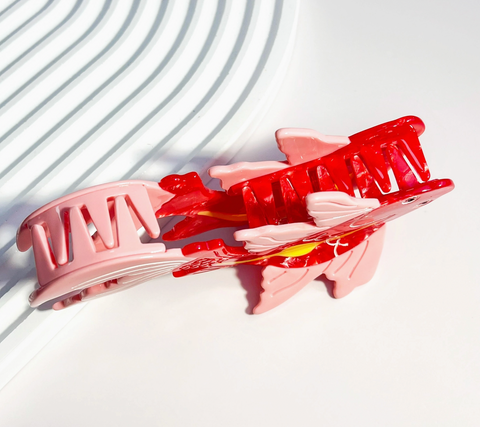 Red Koi Fish Acetate Hair Claw Clip