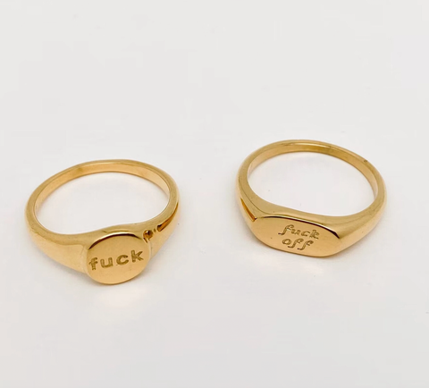 "Fuck Off" Ring Variants