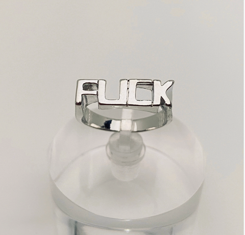 "Fuck" Statement Ring
