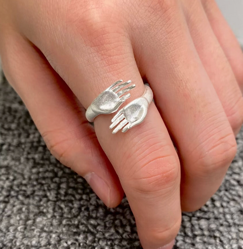 Hand of Buddha Adjustable Ring