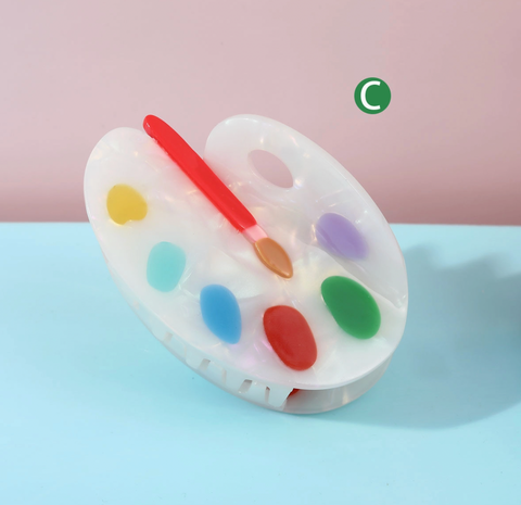 White Paint Palette Clip