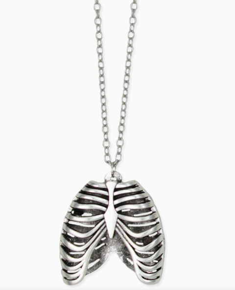 Silver Ribcage Necklace