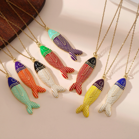 Chunky Fish Statement Necklace