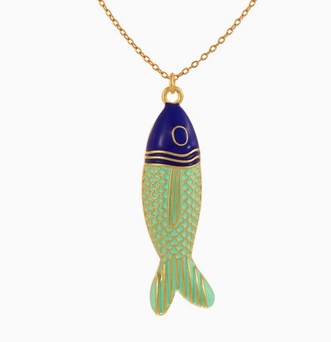 Chunky Fish Statement Necklace