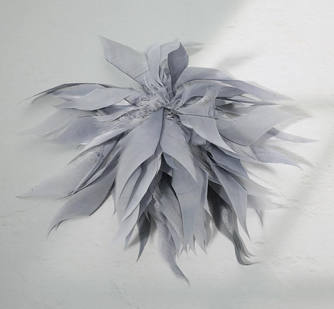 Feather Flower Hair Clip/Brooch