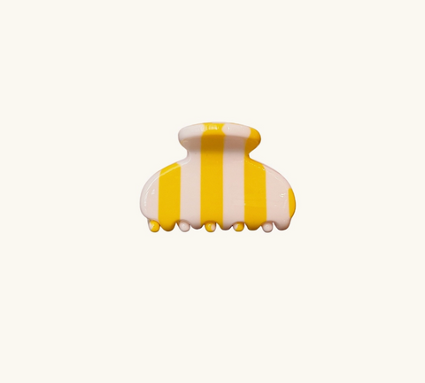 Candy Stripe Mini Hair Claw Clip