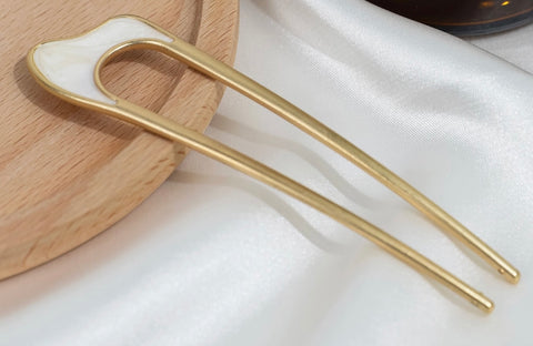 U-Shaped Metal Plate Hairpin