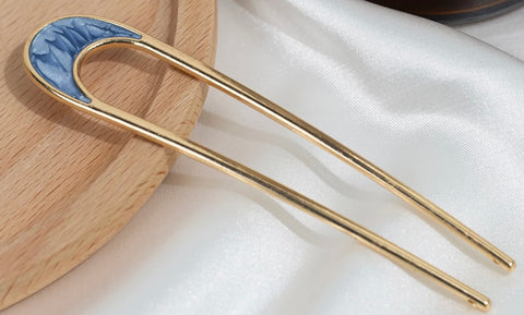 U-Shaped Metal Plate Hairpin