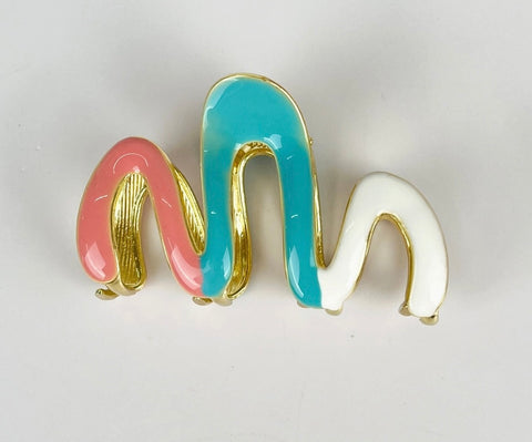 Drip Wavy Hair Claw Clip