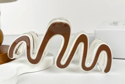 Squiggle Wavy Claw Clip