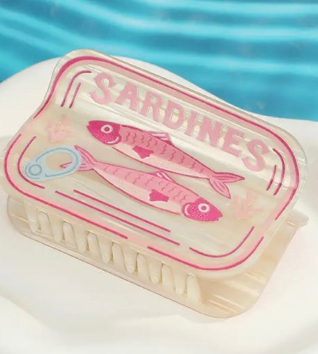 Pastel Colors Sardine Can Hair Claw Clip- Options