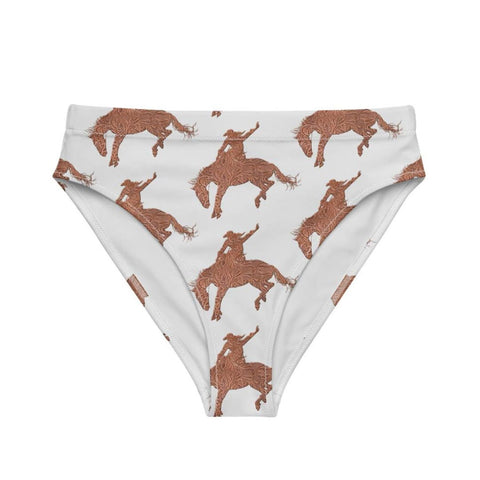 Tooled Bronc Horse Bikini Bottom