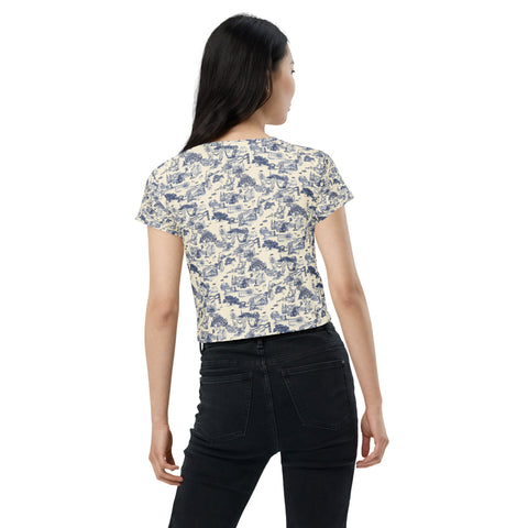 Savannah Toile Cropped Tee