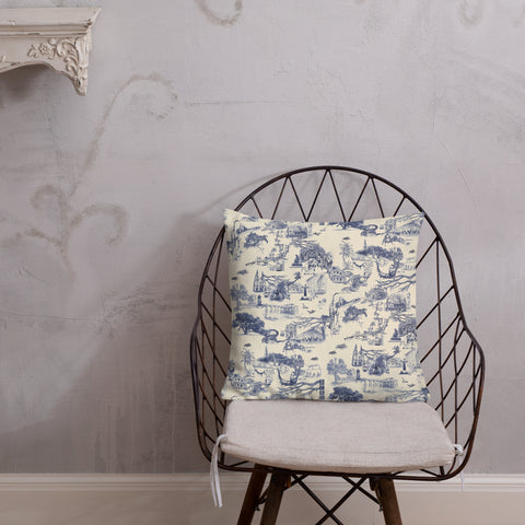 Blank Canvas Savannah toile pillow - 18" X 18"