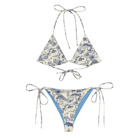 Savannah Toile String Bikini Bottom
