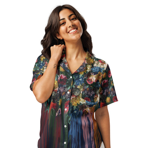 Melting Flowers Pajama Shirt