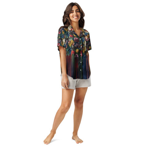 Melting Flowers Pajama Shirt