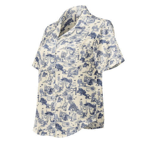Savannah Toile Pajama Shirt