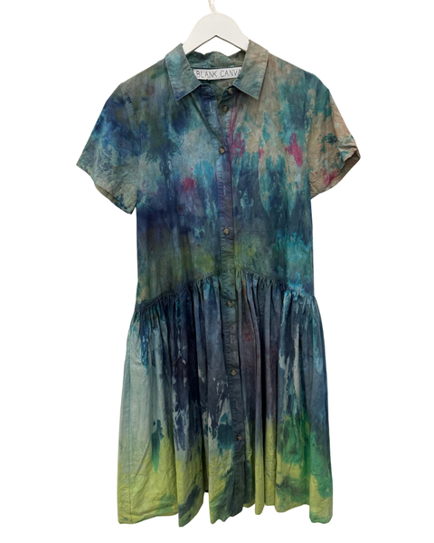 Ice Dyed Shirt Dress