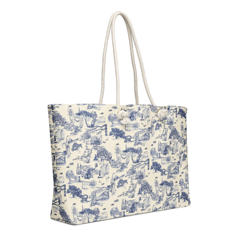 Savannah Toile Beach Tote